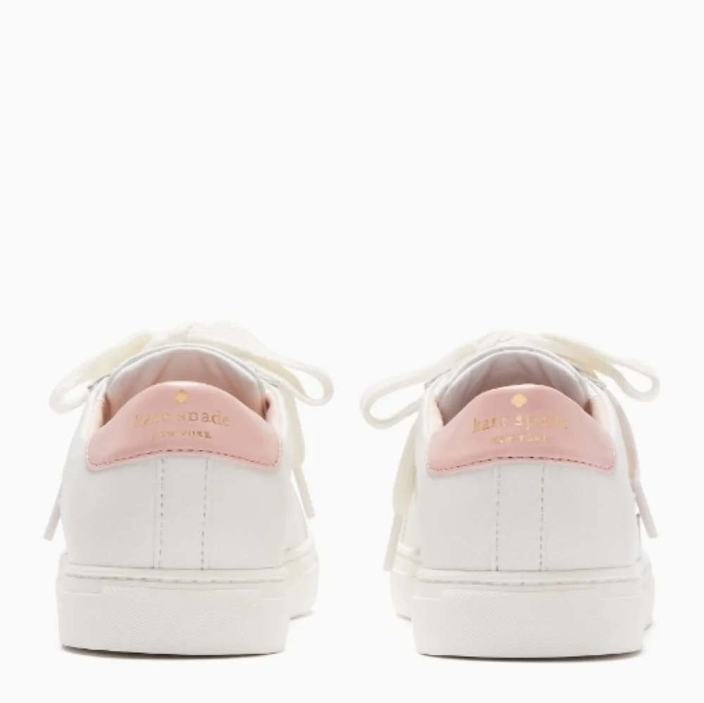 Kate Spade White Rose Sneakers Sizes 8 9 10 11 - Picture 3 of 5